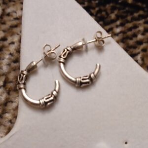 $4  Add-on New Silver Hoop Earrings  - 3 Pairs (Youth Size)